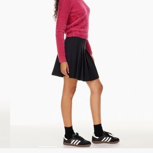 sunday best black pleated skirt